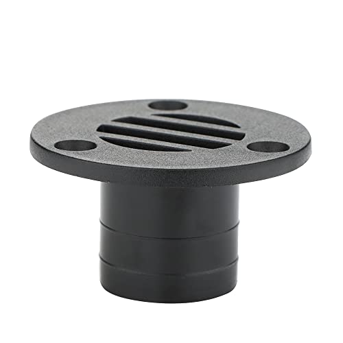 Small Nylon Boat Floor Deck Drain - 53 x 30mm, Black, 2 Pcs