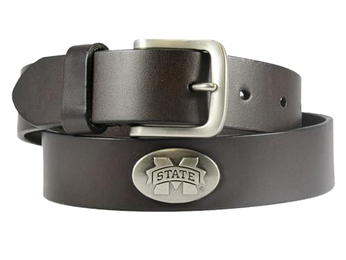 NCAA MSSU Tigers Leather Concho Belt - Size 40