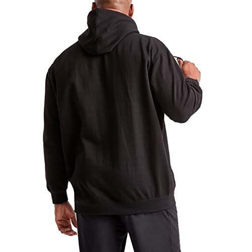 Champion Men's Black Pullover Hoodie Small Classic Script Logo
