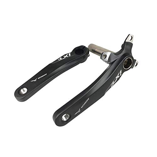 Black 170mm MTB Crank Set with 104mm BCD Bottom Bracket Chainring Bolts - Compatible with Shimano, FSA, Gaint