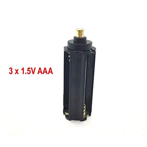 AAA Battery Holder Adapter Tube - 3 Pack for Handheld Flashlights