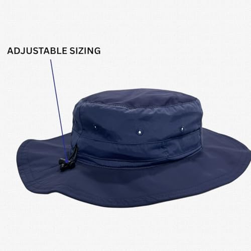 NCAA Boonie Hat for Men - Officially Licensed UPF 50+ Sun Hat - Notre Dame Navy