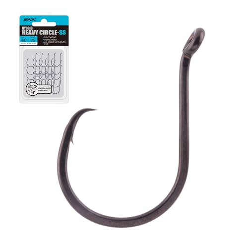 BKK Hybrid Heavy Circle-Ss Inline Hook 6/0# (Multi) - SS Coating for Saltwater Fishing