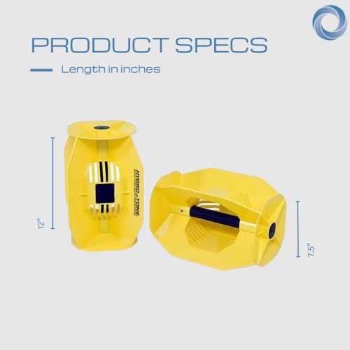 Total Body Pool Exercise System - Hydro-Tone Bells & Fins - Yellow