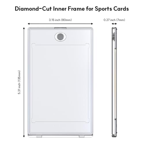 Ultra-Clear Magnetic Card Holder for PSA Trading Cards (5 Pack)