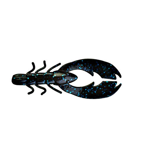 PowerBait Chigger Craw - Black Blue Fleck, 4" (9 Count)