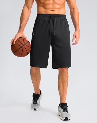 Men's Lightweight Athletic Shorts with Pockets - 9"/11" Quick Dry Gym Shorts