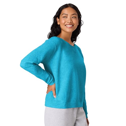 EcoSmart Women's Fleece Quarter-Zip Pullover - Bold Blue Heather, Large