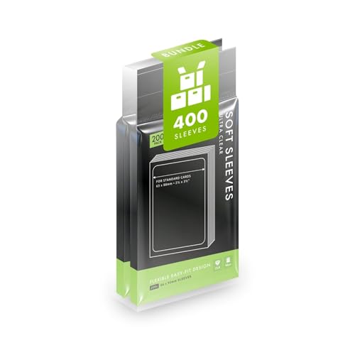 Vault X Soft Sleeves 400 Pack Penny (2 x 200) Clear Card Sleeves