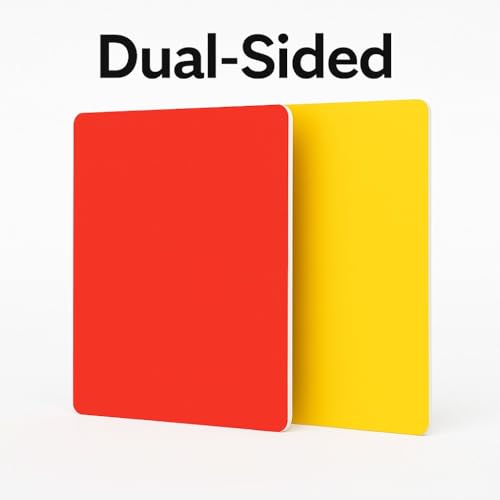 Oversized Referee Card - 17" x 13" Dual-Sided Red & Yellow