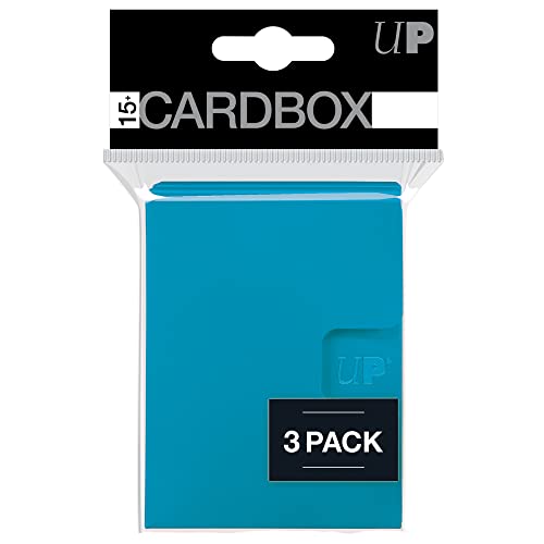 Card Protector PRO 15+ Card Box - Light Blue, 3-Pack