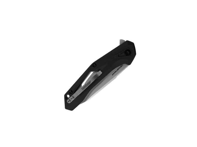 Kershaw Airlock Pocket Knife 3 Inch Drop Point Blade Black Steel