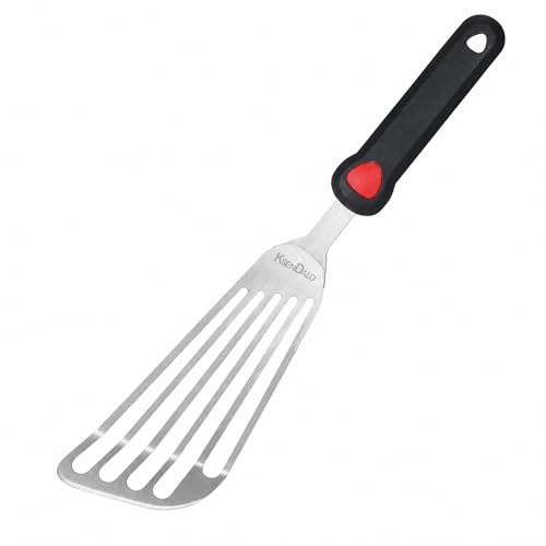 Stainless Steel Fish Spatula with Silicone Handle - Set of 2