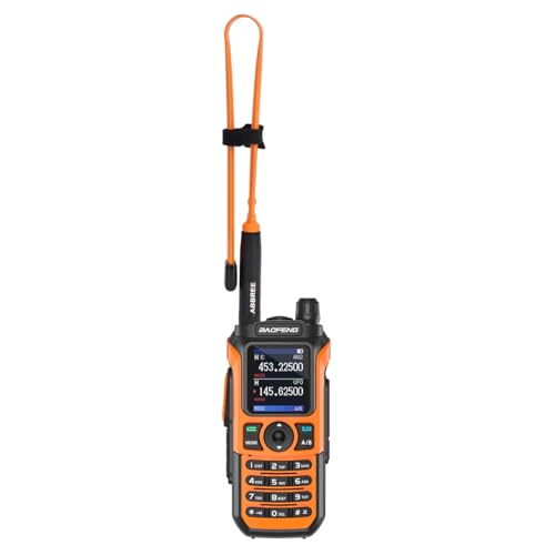 18.8-inch High Gain SMA-Female Tactical Radio Antenna - Foldable Orange