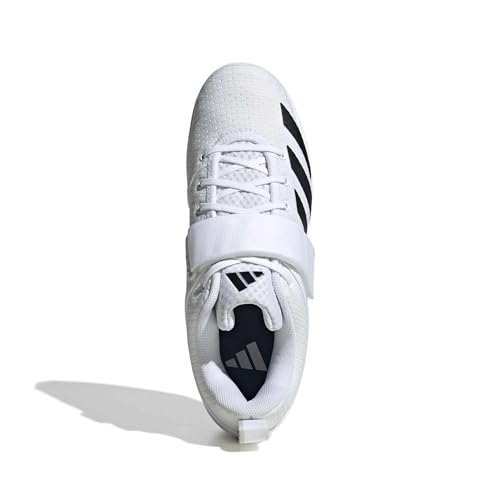 Powerlift 5 Weightlifting Shoes - Unisex Adult, Size 13 Women/12 Men - White/Black/Crystal Sky