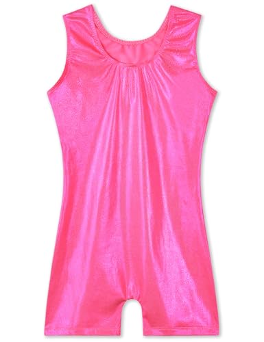 Girls Gymnastics Leotard Unitard - Toddler 2-3T Shiny Rose