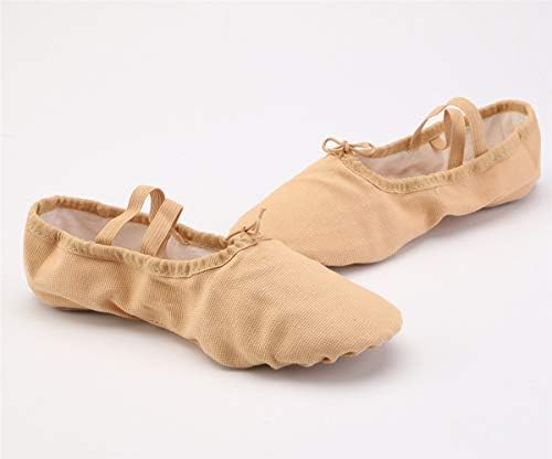 Canvas Ballet Slippers for Women - Light Tan