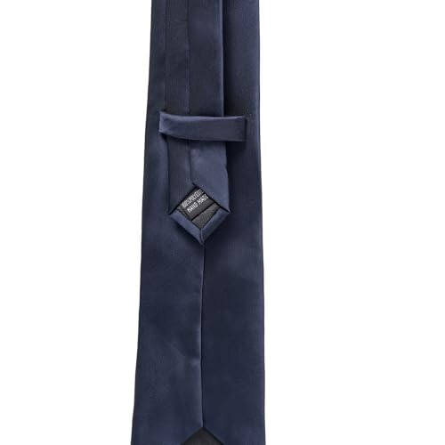 Men's Navy Blue Necktie with Modern Wave Pattern - Formal Wear