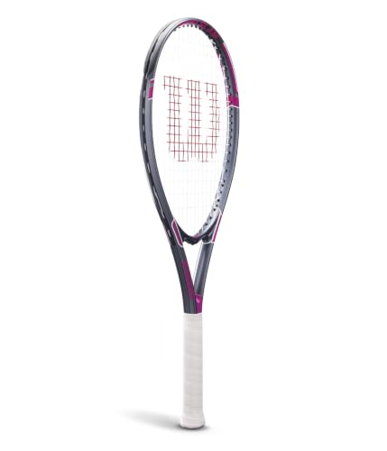Wilson Tour Slam Adult Recreational Tennis Racket Pink/Grey Grip 2-4 1/4"