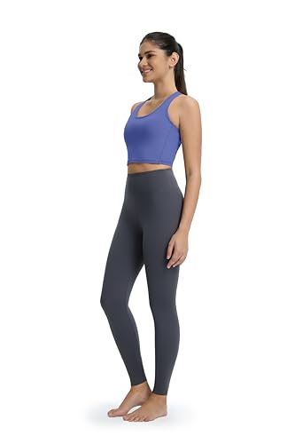 Padded Wirefree Yoga Sports Bra for Women - X-Large Purple Racerback
