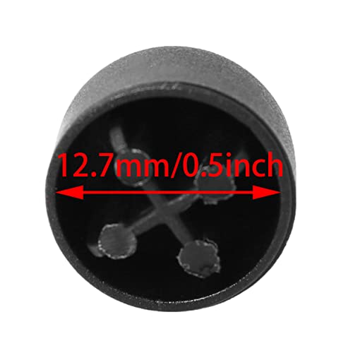 20-Pack Foosball End Caps - Rubber Safety Protectors for Table Rods