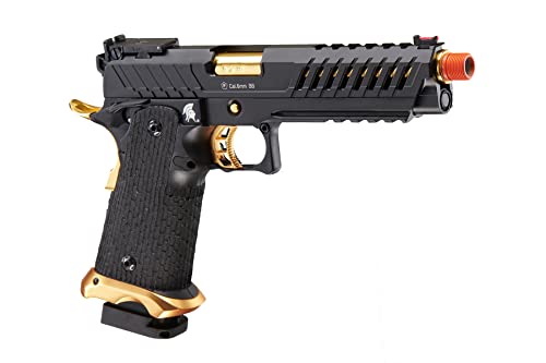 Hi-Capa Gas Blowback Airsoft Pistol - Full Steel - Black & Gold