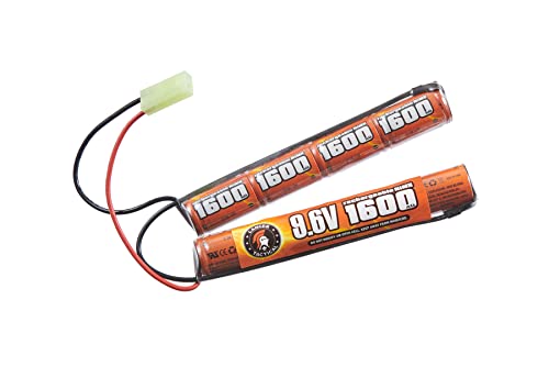 9.6V 1600mAh NiMH Airsoft Battery with Dean T Plug - Nunchuck