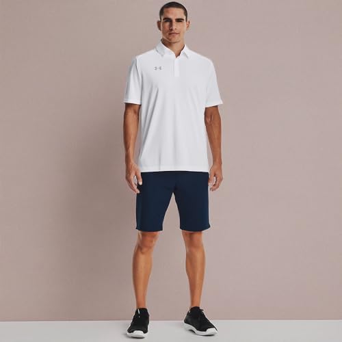 Under Armour Men's Tech Polo X-Large Tall White - Breathable Anti-Odor Performance Shirt