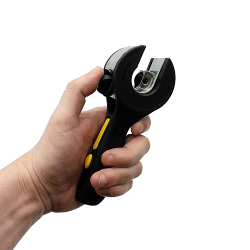 AGS XForce Ratcheting Metal Tubing Cutter, Adjustable Pipe Cutter for Copper, Aluminum, Stainless Steel Tubes, Heavy-Duty Hand Tool with Precision Cutting for 1/8" to 1-1/8" Pip