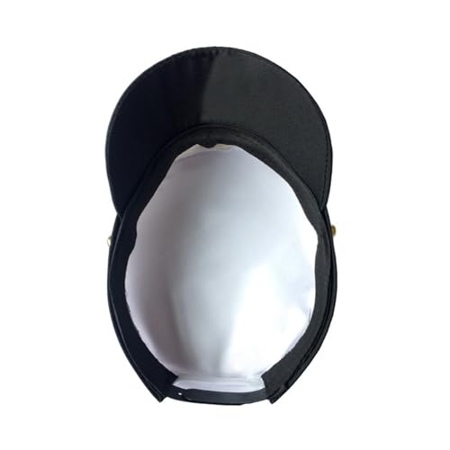 N-KONGJIAN Yacht Captain Hat – Adjustable Flat Sailor Cap (Black) for Men & Women