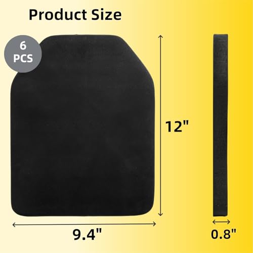6-Pack EVA Foam Pads for Strength Training & Running