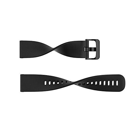20MM Silicone Watch Band Strap for Michael Kors Access Gen 4 MKGO - Black
