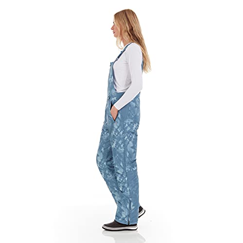 Arctic Quest Women's Snow Bib Large Grey Tie Winter Snow Pants