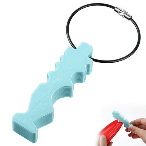 Disc Golf Repair Tool - Edge Smoothing Maintenance Accessory - Light Blue