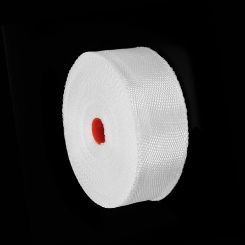 MECCANIXITY Fiberglass Cloth Tape Fiberglass Mesh Glass Fiber Mesh Woven Fiberglass Fabrics Insulation Tape 30m(33 Yard) x25mmx0.17mm for Reinforcement Repair