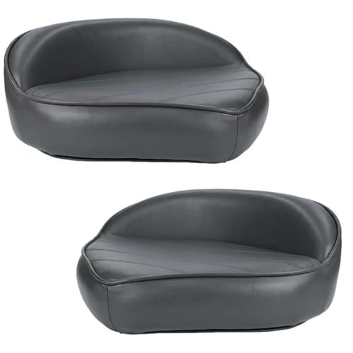AmarinePlay Grey 2-Pack Casting Seat for Bass Fishing Boats - Comfortable & Marine-Grade Durable