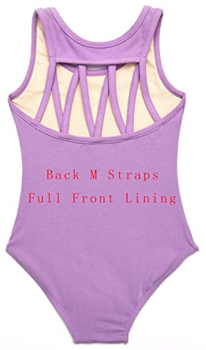 Tank Dance Leotard for Girls - Toddler Ballet, 5-6 Years, Purple