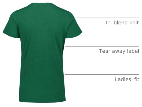 Augusta Women's Tri-Blend T-Shirt - Dark Green Heather, Small