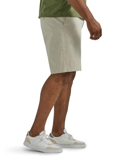 Men's Big & Tall Extreme Motion Flat Front Shorts - 33 Stone