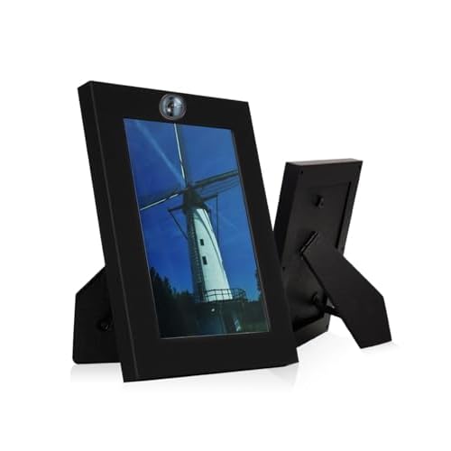 Hidden Camera Photo Frame,1080P Picture Frame Spy Camera Security Nanny Cam with Motion Detection, Indoor Security Video Spy Cam for Home Office-No WiFi Needed No Audio