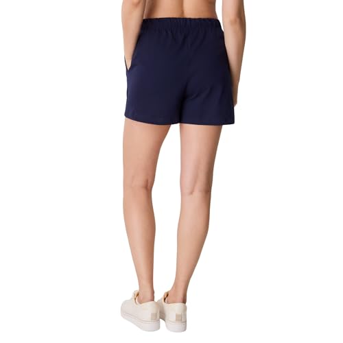 Women's Cotton Drawstring Shorts - Athletic Navy, Small