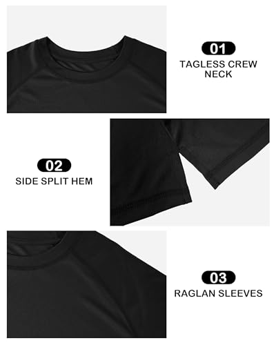 Roadbox Men's Big & Tall UPF 50+ Long Sleeve Sun Shirt - Black, 4X-Large