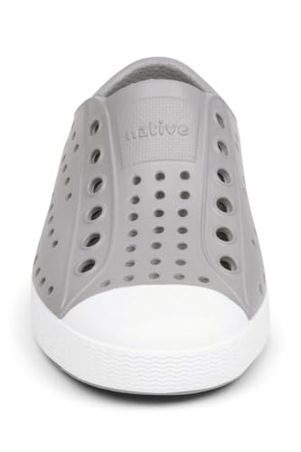 Native Shoes Jefferson Sneakers for Kids, 4 Toddler Pigeon Grey / Shell White