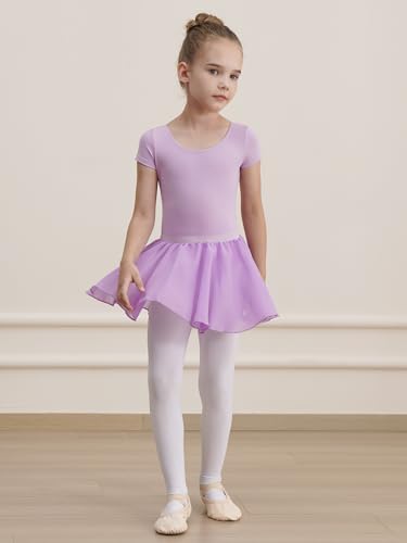 Girls Ballet Leotard with Attached Tutu Skirt - Toddler Dance Outfit
