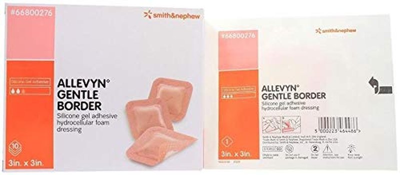 Smith+Nephew ALLEVYN Gentle Border Foam Dressing 3in X 3in