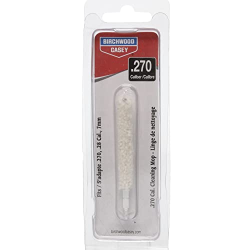 Cotton Bore Mop for Gun Cleaning - .270/6.8mm - 8-32 Thread