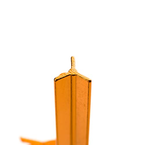 Lightweight Aluminum Tent Stakes with Reflective Ropes - Orange, 12-Pack