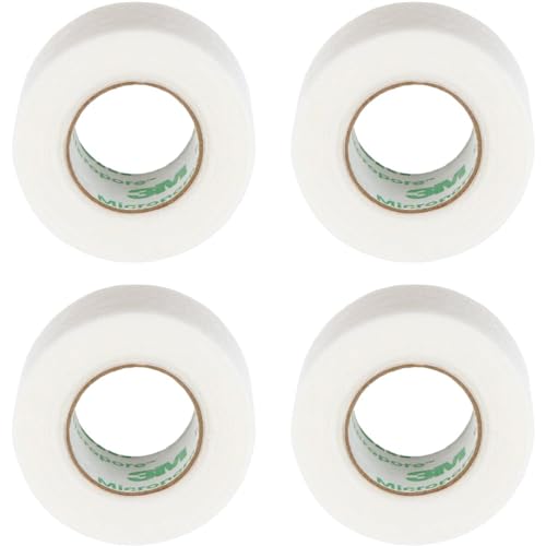 3M Micropore Medical Tape - Hypoallergenic, 1" x 10 Yards (4 Rolls)