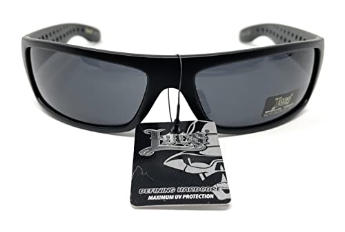 Hardcore Gangster Cholo Sunglasses - Narrow Rectangular Matte Black