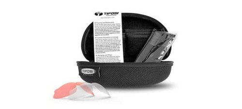 Tifosi Optics Sledge Lite Sunglasses (Crystal Smoke, Clarion Blue/AC Red/Clear)